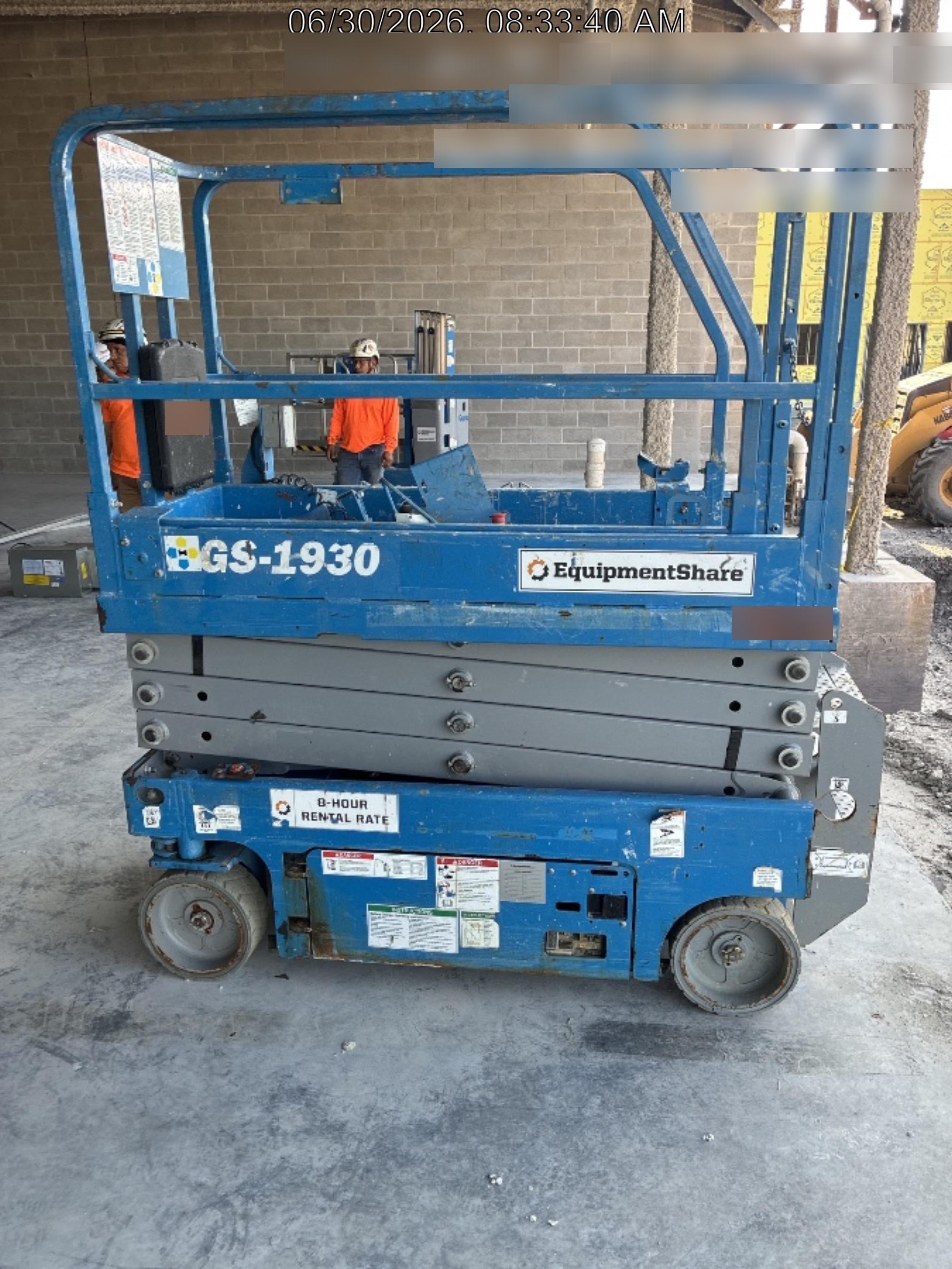2019 Genie GS-1930 Fixed Rails with Chain Entry