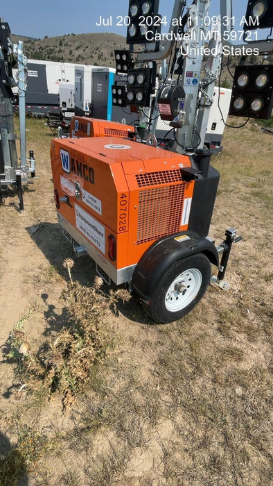 2024 Wanco WLTT-4MM4K Diesel, Deep Sea Controller, Shore Power Plug, Auto Start, (4) 350W LED Floodlights, 4kW Generator, 60 Gal Fuel Tank, 2" Ball, T3
