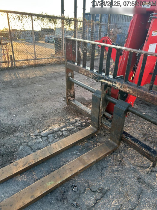 2020 Manitou MTA12055SER3 Cab/Heat/Air, Solid Tires, Amber Strobe, Lift Hook w/66" Carriage, 60" Forks