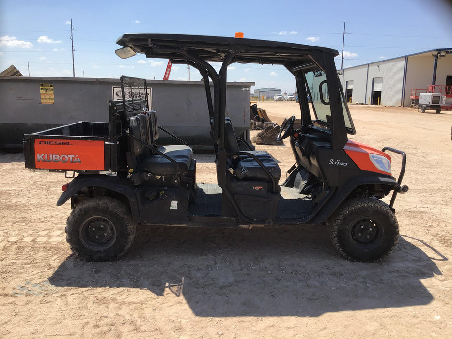 2019 Kubota RTV-X1140W-H 4wd Utility Cart, LED Strobe, Windshield Tempered Glass, Pastic Canopy, Wire Harness Kit, Backup Alarm