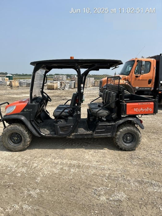2022 Kubota RTV-X1140W-H Plastic Canopy, Windshield Acrylic Clear, LED Strobe Light, Wire Harness Kit, Back up Alarm