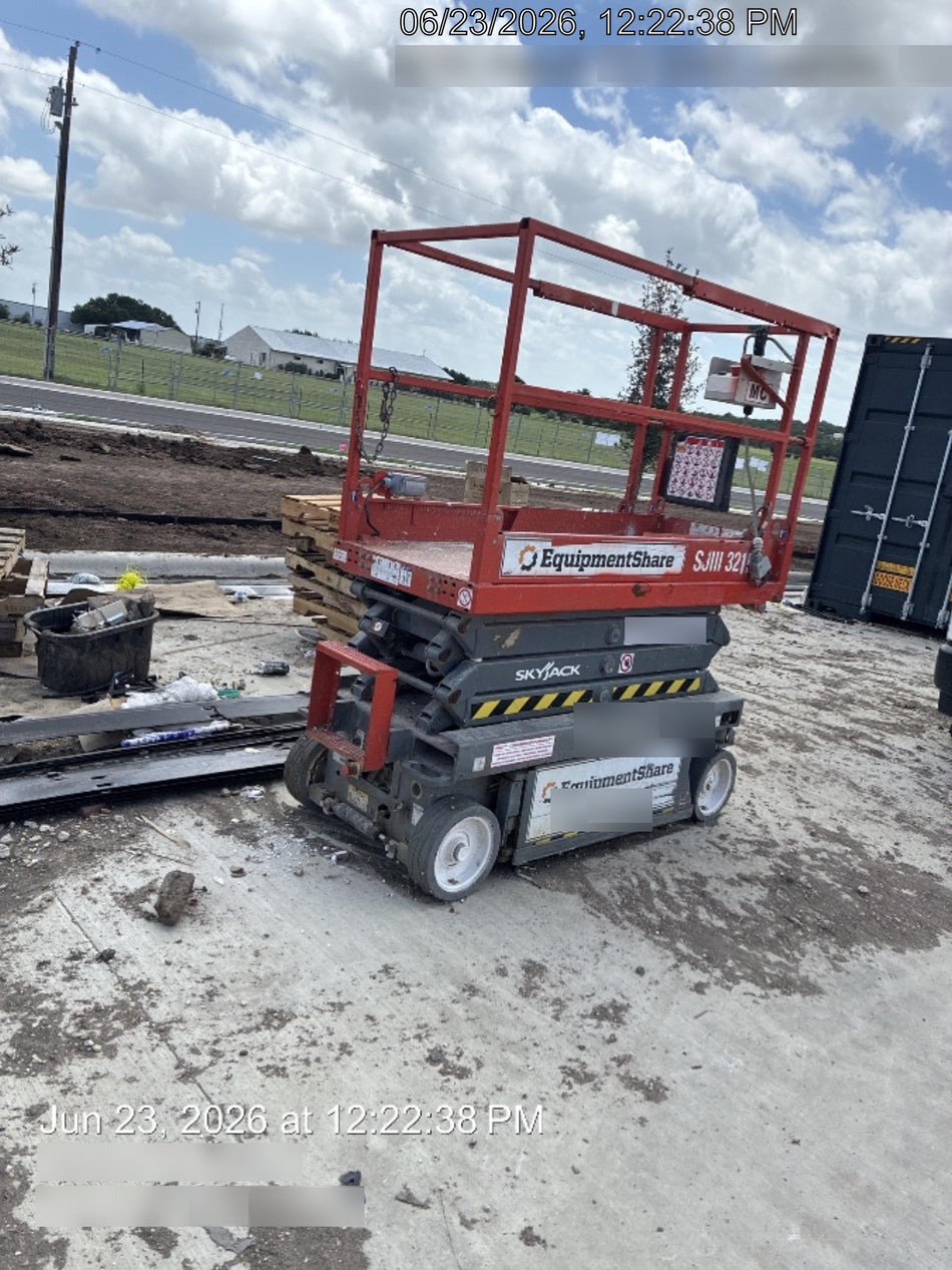 2019 Skyjack SJIII-3219 Standard Options, Trojan Batteries
