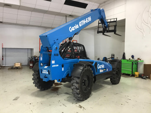 2018 Genie GTH-636 Genie GTH-636 w/Open ROPS, Solid Tires, Work Light/Beacon, 48" Carriage and Forks