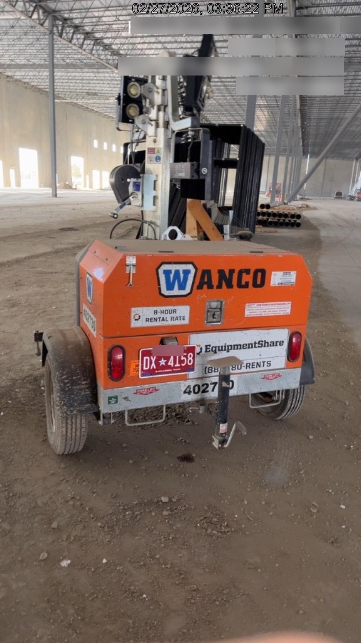 2024 Wanco WLTT-4MM4K Diesel, Deep Sea Controller, Shore Power Plug, Auto Start, (4) 350W LED Floodlights, 4kW Generator, 60 Gal Fuel Tank, 2" Ball, T3