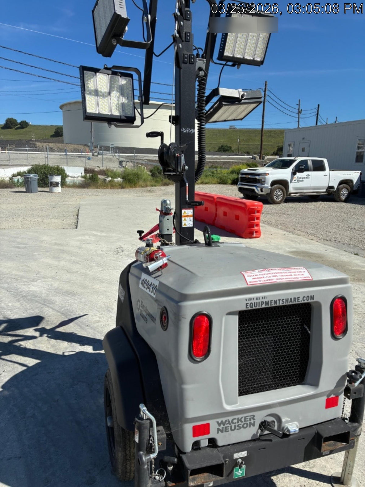 2024 Wacker Neuson LTT4 Diesel, Kohler KDW702, Deep Sea Controller, Auto Start, LED 320W, Bypass Outlet, T3