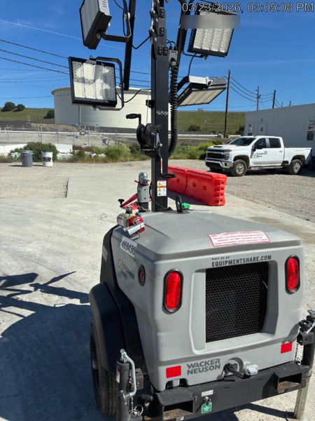 2024 Wacker Neuson LTT4 Diesel, Kohler KDW702, Deep Sea Controller, Auto Start, LED 320W, Bypass Outlet, T3