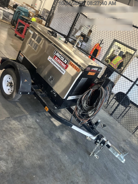 2024 Lincoln Electric LE400 Kubota V1505, Trlr, Cable Rack, Light Kit, ES Decals, T3