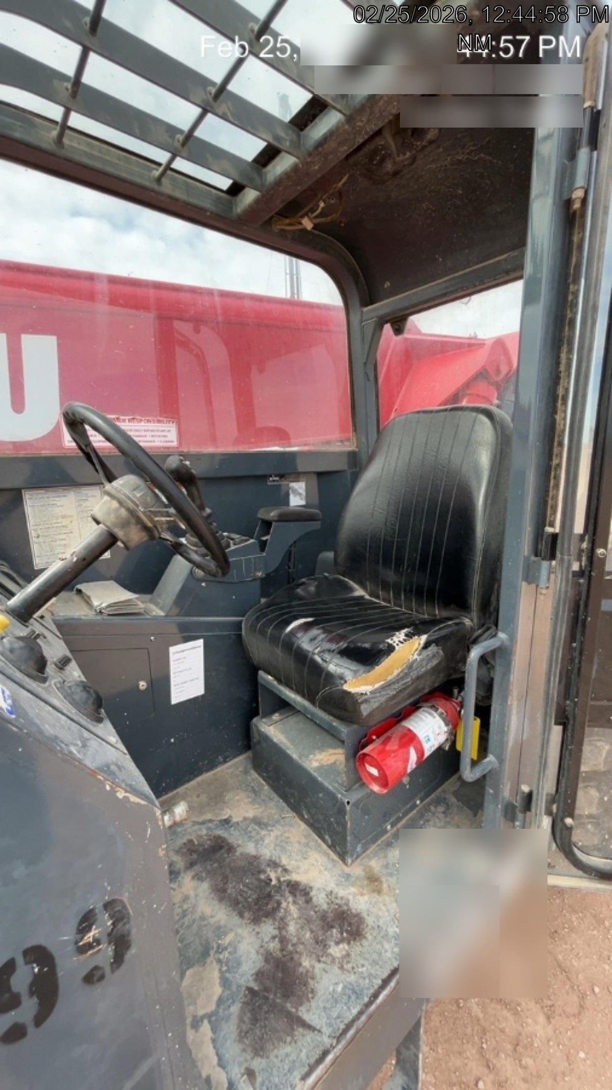 2018 Manitou MTA10055 Manitou MTA 10055 (open ROPS) w/Cab/Heat/AC, Work Lights/Strobe, Aux Hyd, Solid Tires, Lift Hook, 66" Carriage, 60" Forks