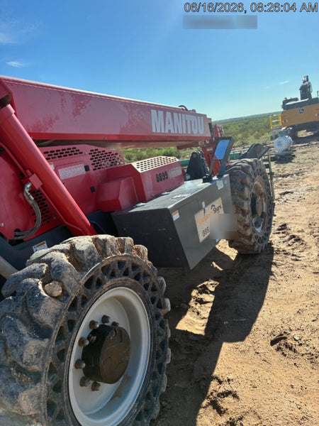 2018 Manitou MTA10055 Manitou MTA 10055 (open ROPS) w/Cab/Heat/AC, Work Lights/Strobe, Aux Hyd, Solid Tires, Lift Hook, 66" Carriage, 60" Forks