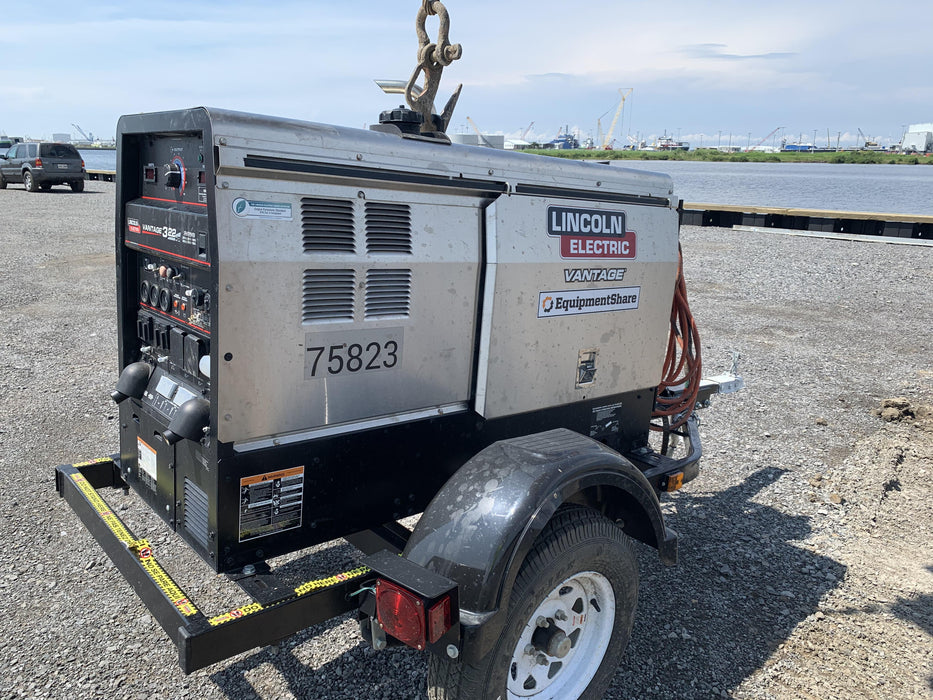 2020 Lincoln Electric Vantage 322 Welder Ready-Pak 3, w/ GPS & Decals (includes trailer, cable rack, fender light kit)