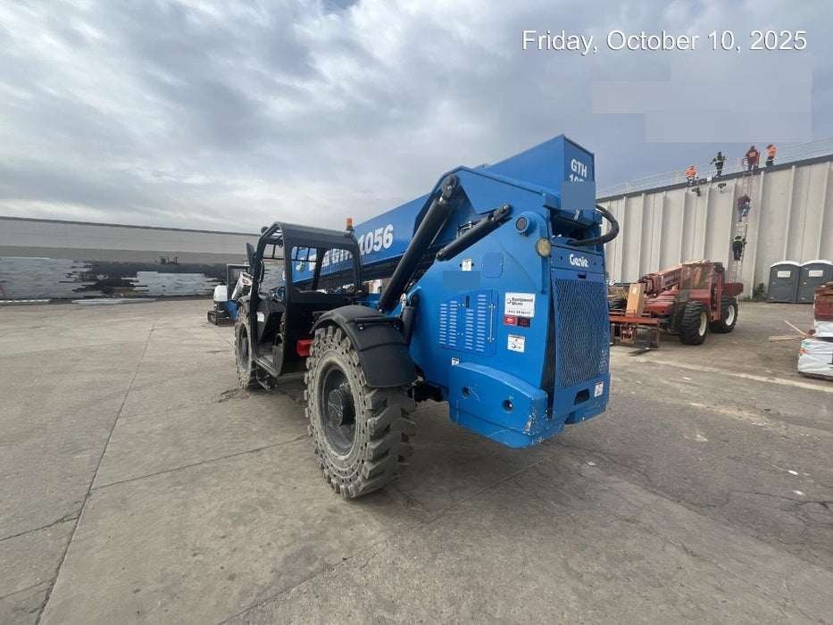 2018 Genie GTH-1056 GTH-1056 w/Open ROPS, Solid Tires, Work Lights, 60" carriage/forks, cab mesh, beacon