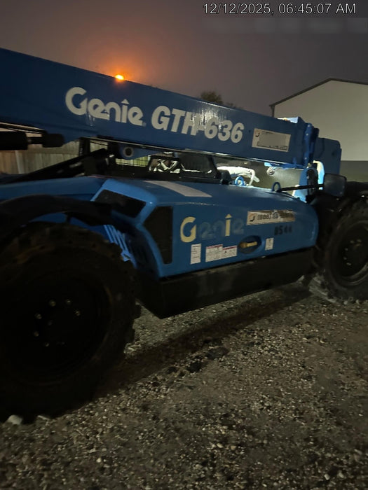2018 Genie GTH-636 Genie GTH-636 w/Open ROPS, Solid Tires, Work Light/Beacon, 48" Carriage and Forks