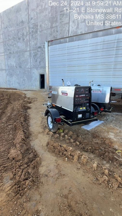 2024 Lincoln Electric LE400 Kubota V1505, Trlr, Cable Rack, Light Kit, ES Decals, T3