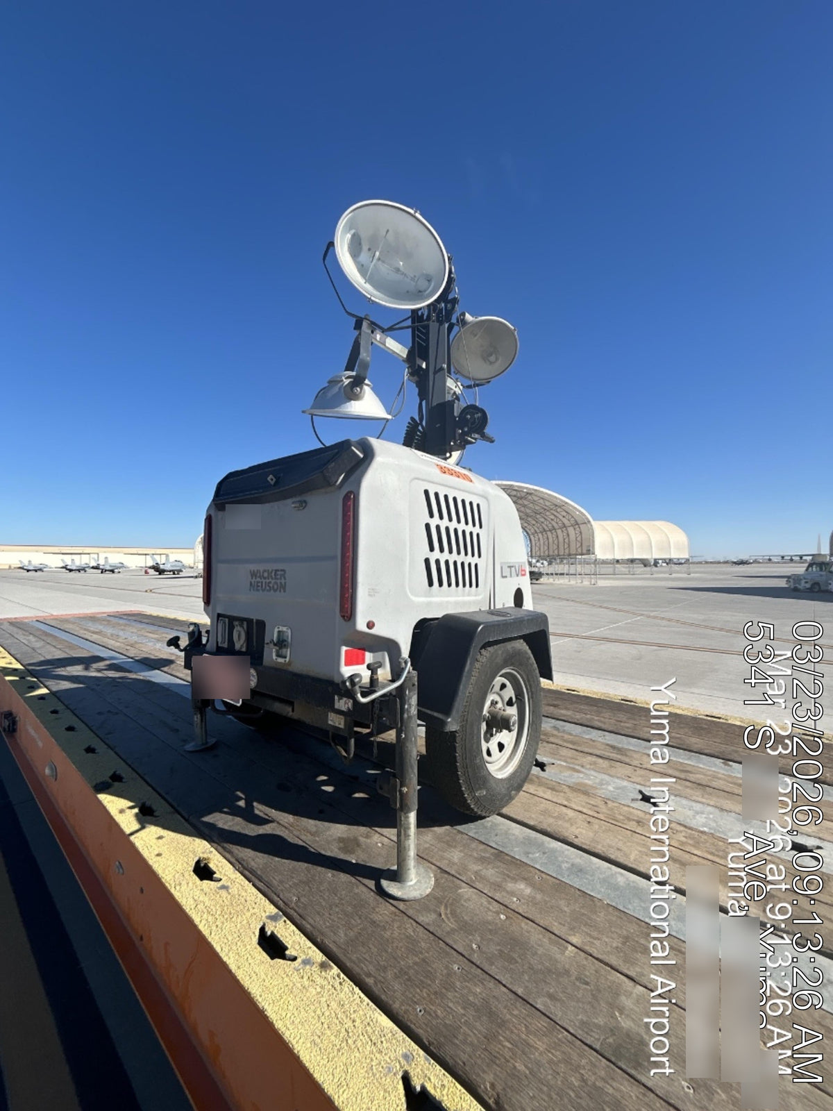 2019 Wacker Neuson LTV6L-MH Wacker Neuson LTV6L Mobile Light Tower w/Fuel Level Sensor Installed
