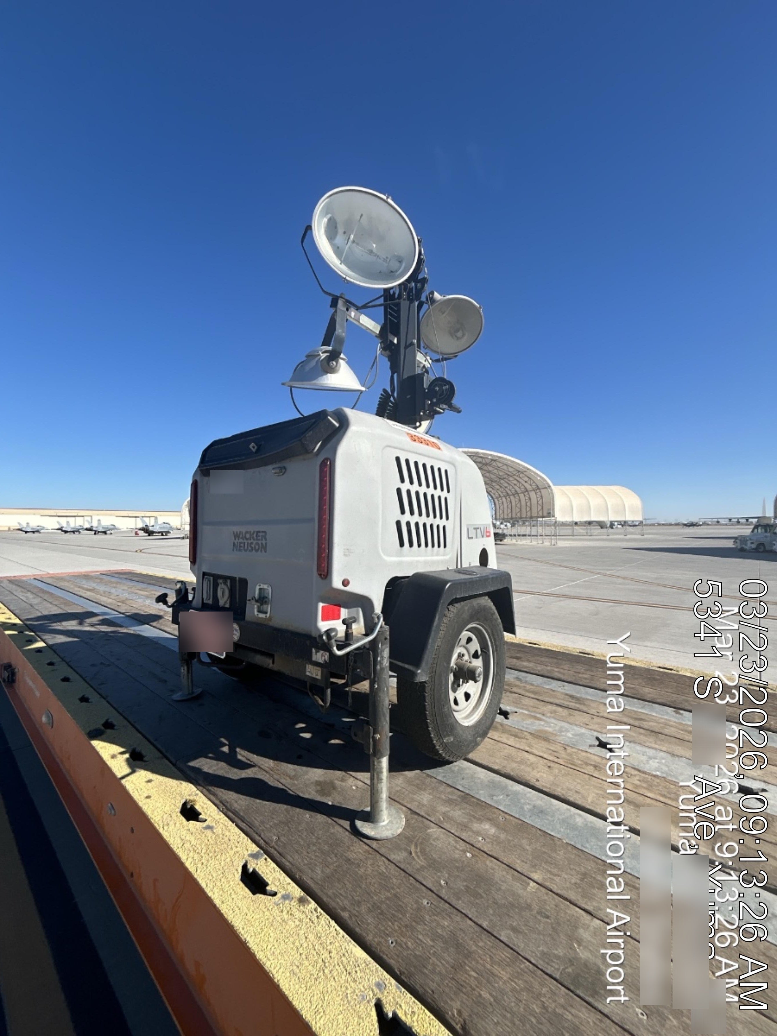 2019 Wacker Neuson LTV6L-MH Wacker Neuson LTV6L Mobile Light Tower w/Fuel Level Sensor Installed