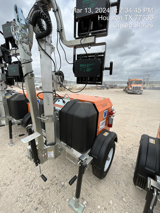 2024 Wanco WLTT-4MM4K Diesel, Deep Sea Controller, Shore Power Plug, Auto Start, (4) 350W LED Floodlights, 4kW Generator, 60 Gal Fuel Tank, 2" Ball, T3