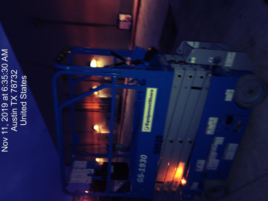 2019 Genie GS-1930 Fixed Rails with Chain Entry