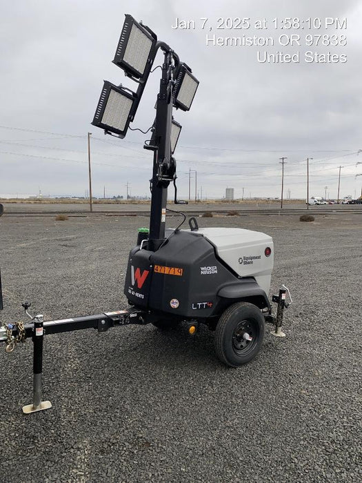 2024 Wacker Neuson LTT4 Diesel, Kohler KDW702, Deep Sea Controller, Auto Start, LED 320W, Bypass Outlet, T3