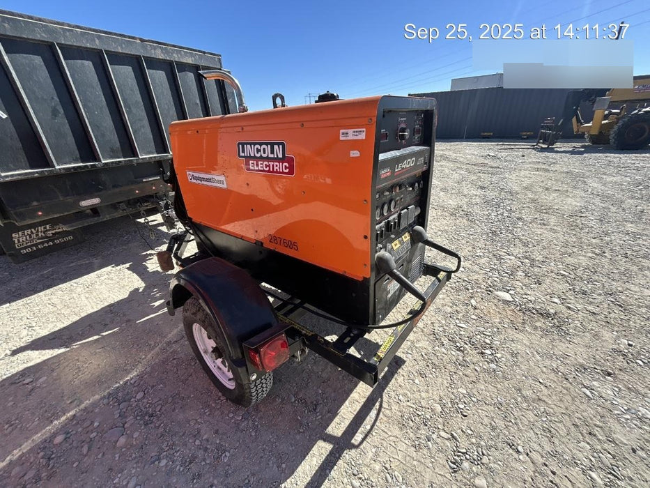 2023 Lincoln Electric LE400 Kubota V1505, Trlr, Cable Rack, Light Kit, ES Decals, T3