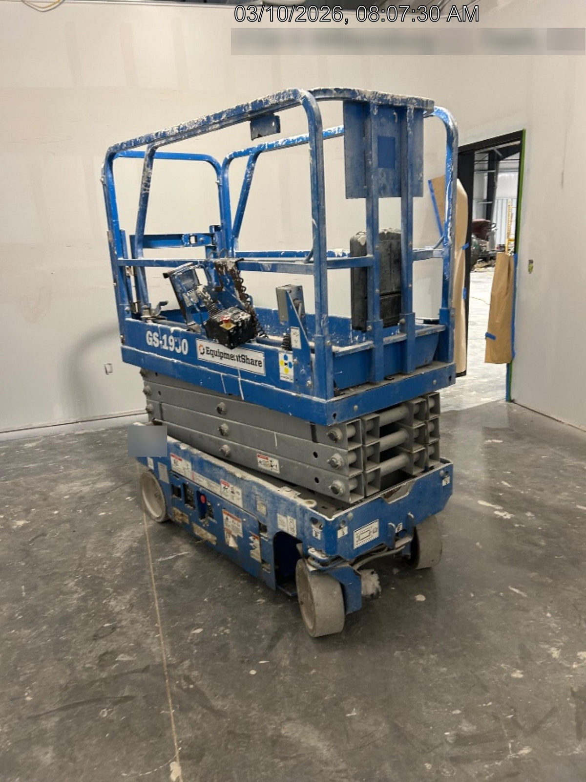 2020 Genie GS-1930 Solid Non Marking Tires, Beacon, Folding rails with half height swing gate