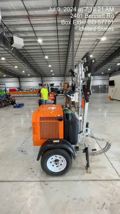 2024 Wanco WLTT-4MM4K Diesel, Deep Sea Controller, Shore Power Plug, Auto Start, (4) 350W LED Floodlights, 4kW Generator, 60 Gal Fuel Tank, 2" Ball, T3