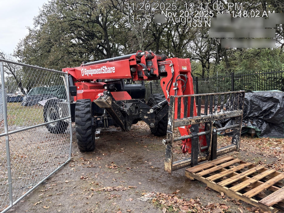2019 Manitou MTA10055 Canopy, 120 HP, Solid Tires, Work Lights, Lift Hook, Auxiliary Hydraulics 66" Carriage and 60" Forks