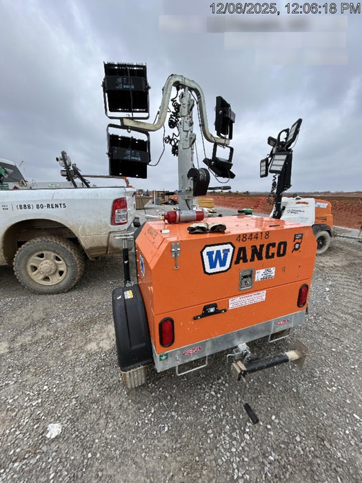 2024 Wanco WLTT-4MM4K Diesel, Mitsubishi L2E, 9.0HP @1800 rpm, Deep Sea Controller, Shore Power Plug, Auto Start, (4) 350W LED Floodlights, 4kW Generator, 60 Gal Fuel Tank, 2" Ball, T3