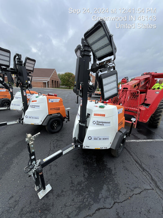 2024 Generac MLT2 Diesel, Flex Switch 120V Input, Powerzone Controller, 
(4) 320W LED Lights, 4kW Generator, 39.9 Gal Fuel Tank, 2" Ball, T3