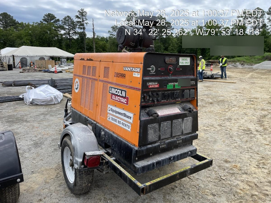 2022 Lincoln Electric Vantage 549X Crosslink Technology, Trailer Mounted, ES Decals, T3