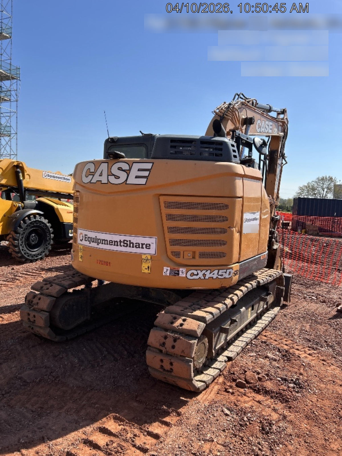 2021 CASE CX145D SR
