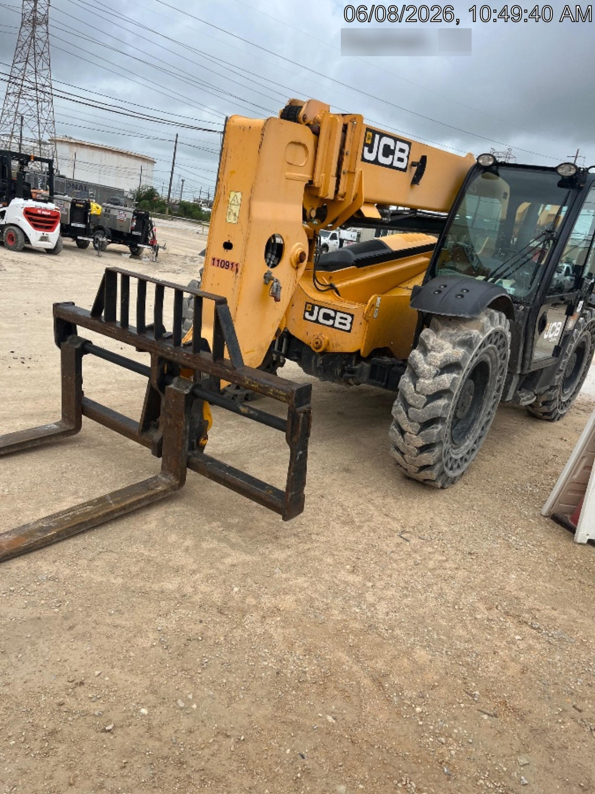 2020 JCB 509-42 Cab/Heat/Air, Solid Tires, Work Lights, Beacon, Aux Hydraulics, Back up Alarm, Lifting Eye, ES Decals