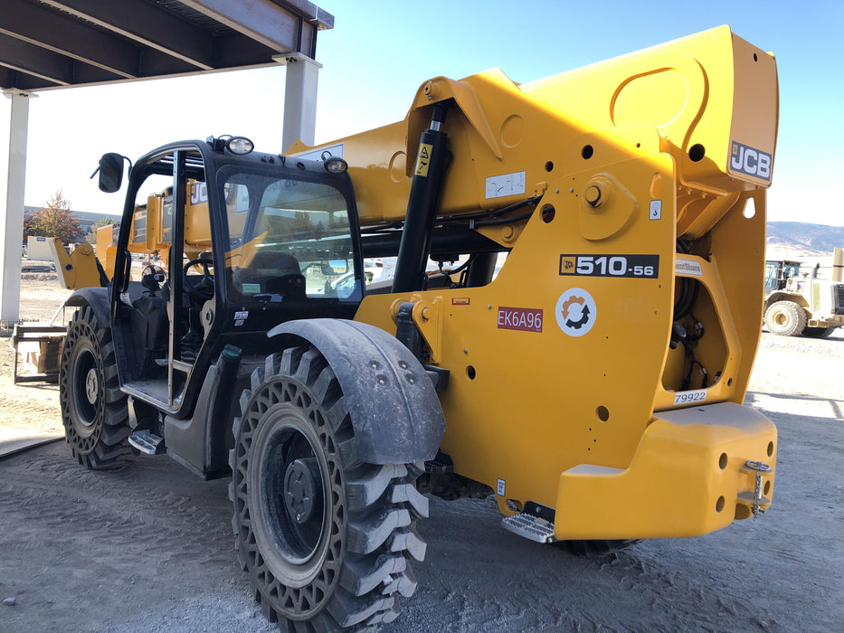 2020 JCB 510-56 Canopy, Solid Tires, Work Lights, Beacon, Aux Hydraulics, Back up Alarm, Lifting Eye, ES Decals
