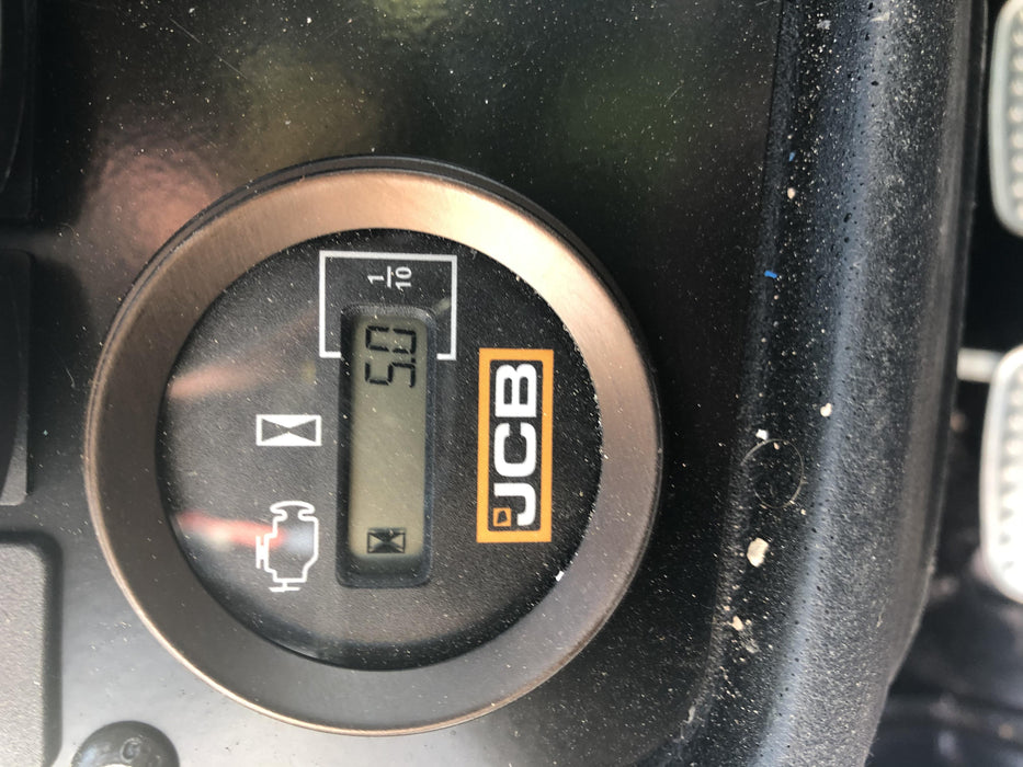 2020 JCB 510-56 Cab/Heat/Air, 74 HP, Solid Tires, STD Worklight, Beacon, Aux Hydraulics, Lifting Eye, Back up Alarm w/66" Carriage/60" Forks