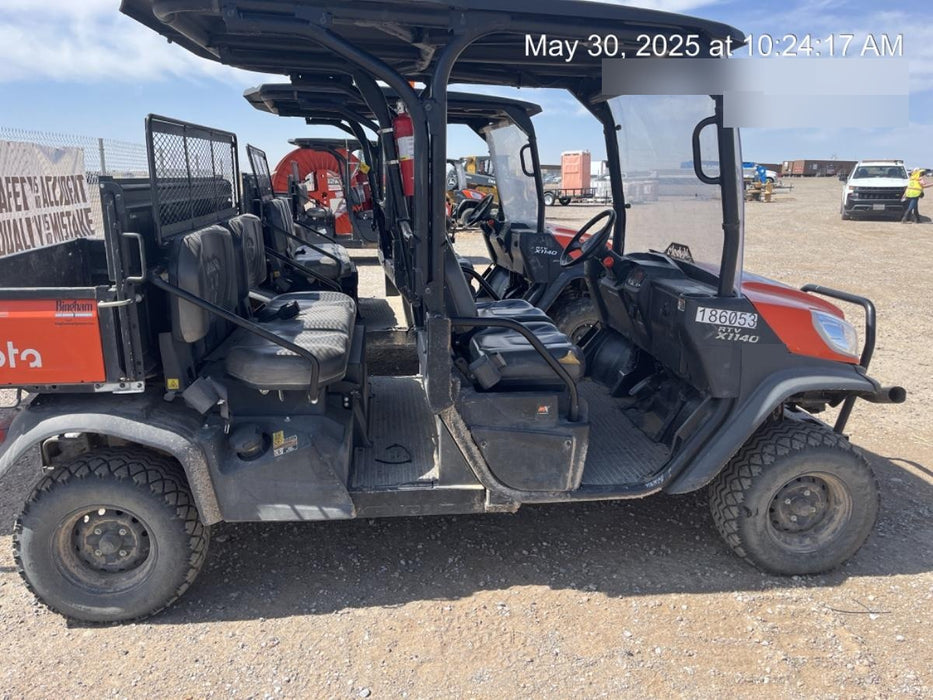 Kubota RTV-X1140W-H Plastic Canopy, Windshield Acrylic Clear, LED Strobe Light, Wire Harness Kit, Back up Alarm