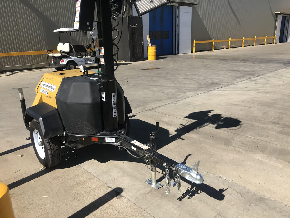 2021 Allmand NLV3GR (4) LED Light Fixture 350W, 23' Vertical Mast, 3kW Prime, Towable, Deep Sea L401, Leveling Jacks, Yanmar T4F 5.8hp