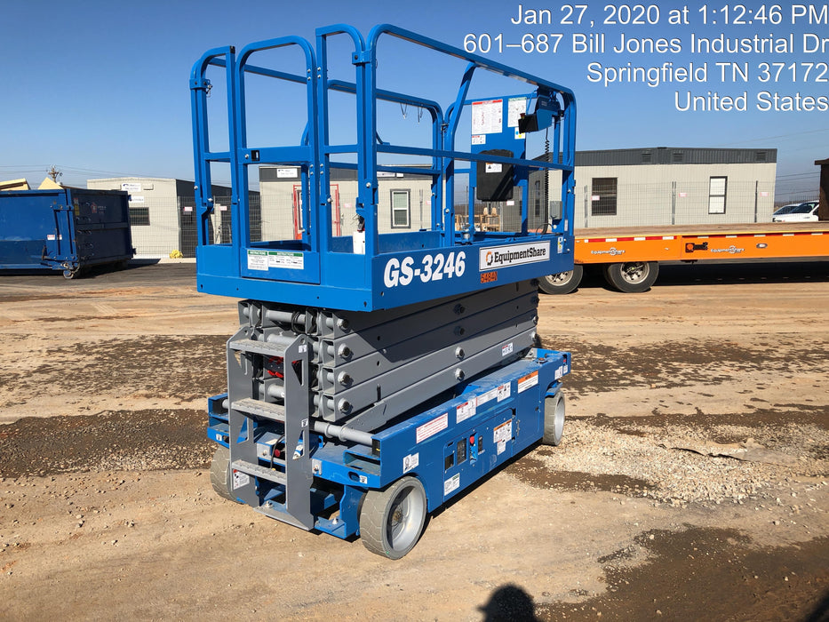 2019 Genie GS-3246 Folding rails with full height swing gate