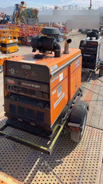 2021 Lincoln Electric Vantage 549X Ready Pak 3, ORANGE (includes trailer, cable rack, fender light kit)