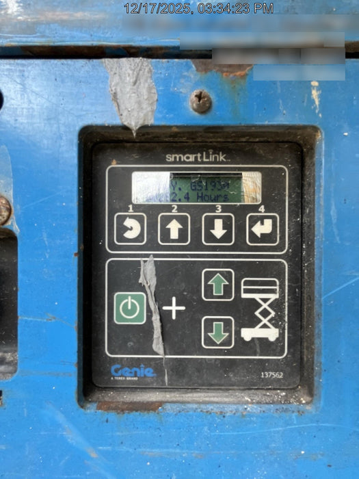 2019 Genie GS-1930 Fixed Rails with Chain Entry