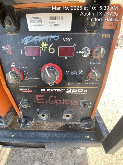 2021 LINCOLN ELECTRIC FLEXTEC 350X