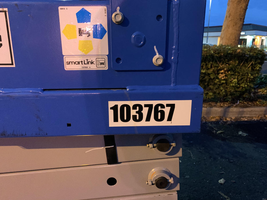 2020 Genie GS-1930 Solid Non Marking Tires, Beacon, Folding rails with half height swing gate, 800W Inverter