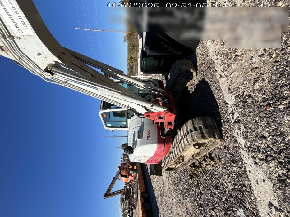 2019 Takeuchi TB290 Takeuchi TB290 Cab/Heat/AC w/Rubber Tracks, Auxiliary Hydraulics, Dozer Blade, Manual QC