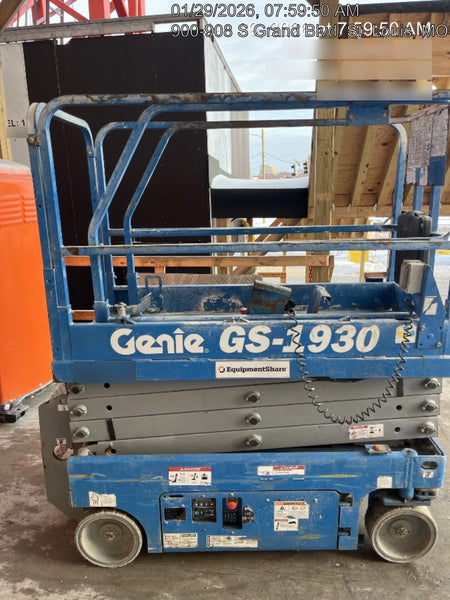 2018 Genie GS-1930 Genie GS-1930 w/Fixed Rail, Chain Entry