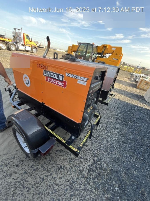 2021 Lincoln Electric Vantage 322 Vantage 322 Ready Pak 3 w/ Decals, ORANGE (includes trailer, cable rack, fender light kit) NO Telematics