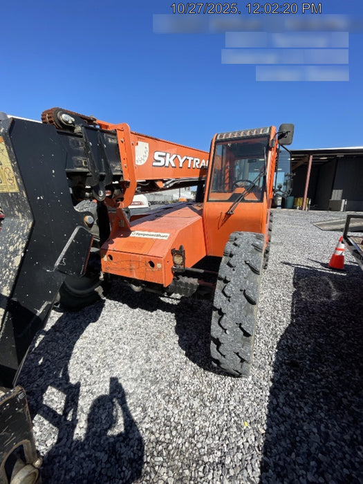 2019 Skytrak 6036 Cab/Heat/Air, Solid Tires, LED Work Lights, Beacon w/50" Carriage, 48" Pallet Forks