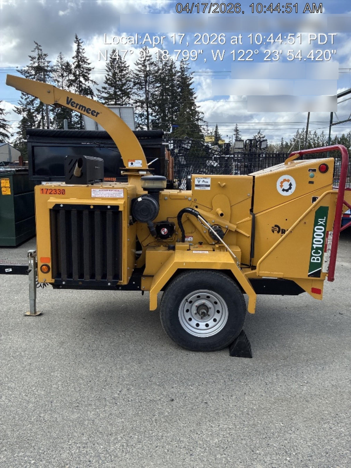 2021 VERMEER BC1000XL Gas
