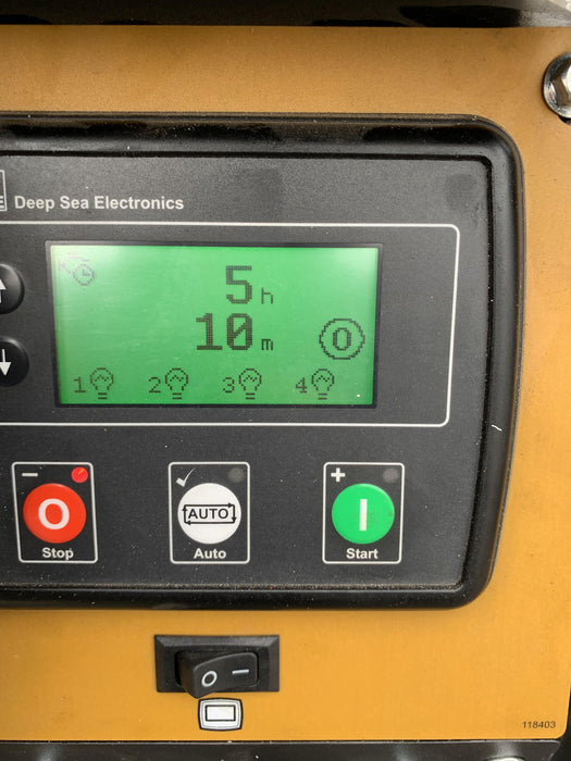 2021 Allmand NLV3GR (4) LED Light Fixture 350W, 23' Vertical Mast, 3kW Prime, Towable, Deep Sea L401, Leveling Jacks, Yanmar T4F 5.8hp