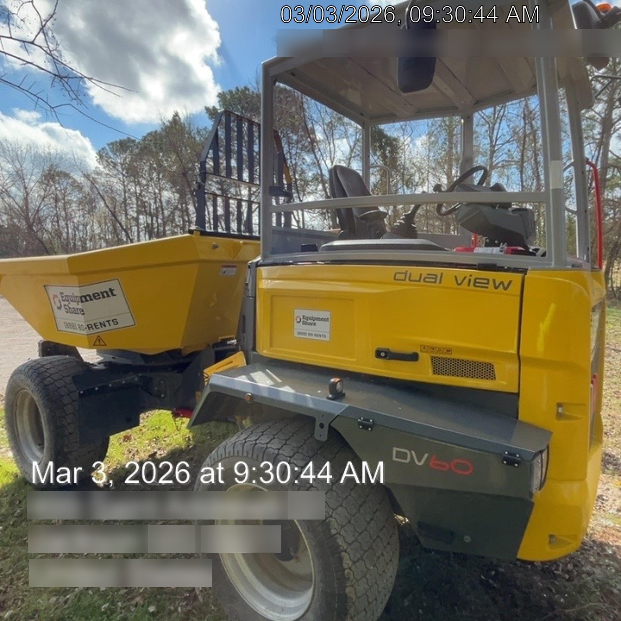 2025 WACKER NEUSON DV603 Canopy Turf Tires