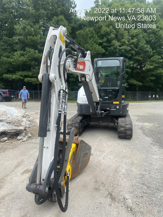 2022 Bobcat E50 Cab/Heat/Air, Rubber Tracks, Manual QC, Hydraulic Thumb