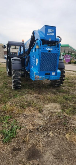 2019 Genie GTH-1056 Canopy, Solid RT Tires, LED Work Lights, Beacon 60" QA Carriage, 60" Forks