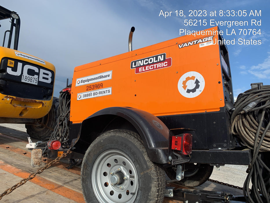 2022 Lincoln Electric LE400 Kubota V1505, Trlr, Cable Rack, Light Kit, ES Decals, T3